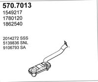 Amortizor zgomot mijloc/spate ASSO, Cod: 570.7013