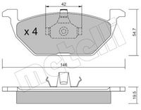 Bremsbelagsatz, Scheibenbremse