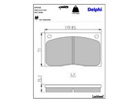 комплект спирачно феродо, дискови спирачки