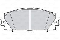 Bremsbelagsatz, Scheibenbremse