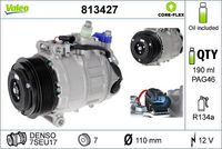 Compresor clima aer conditionat VALEO, Cod: 813427