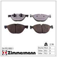 комплект спирачно феродо, дискови спирачки