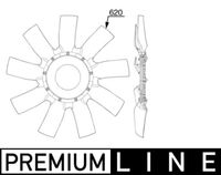 Thumbnail - Koelventilatorwiel - CFW91000P - MAHLE
