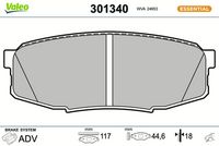 Bremsbelagsatz, Scheibenbremse