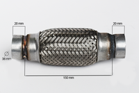 Teava flexibila, esapament ASAM AUTOMOTIVE, Cod: 33732
