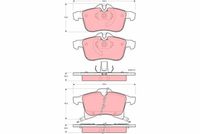 комплект спирачно феродо, дискови спирачки