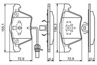 Bremsbelagsatz, Scheibenbremse