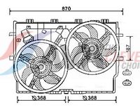 Ventilator, radiator AVA Clever Choice, Cod: FT7586