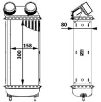 Thumbnail - Intercooler, inlaatluchtkoeler - CI86000P - MAHLE