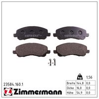 комплект спирачно феродо, дискови спирачки