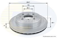 Disc frana COMLINE, Cod: ADC0920V