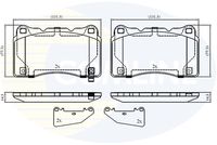 Set placute frana,frana disc COMLINE, Cod: CBP32859