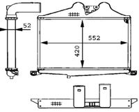 Thumbnail - Intercooler, inlaatluchtkoeler - CI89000P - MAHLE