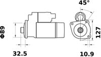 Thumbnail - Startmotor / starter - MS1 - MAHLE
