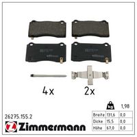 комплект спирачно феродо, дискови спирачки