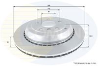 Disc frana COMLINE, Cod: ADC1649V