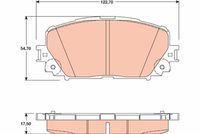 комплект спирачно феродо, дискови спирачки