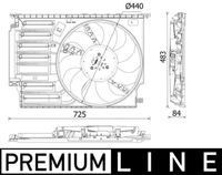 Thumbnail - Koelventilatorwiel - CFF547000P - MAHLE