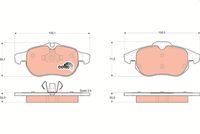 Bremsbelagsatz, Scheibenbremse