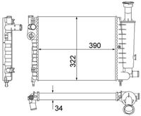 Thumbnail - Radiateur - CR491000S - MAHLE