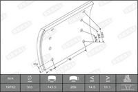BERAL Remvoeringsset, trommelrem 2