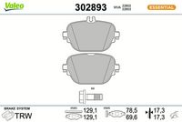 Bremsbelagsatz, Scheibenbremse