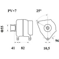 Thumbnail - Dynamo / alternator - MG1067 - MAHLE