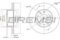 Спирачен диск CD6758S BREMSI