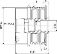 Ελεύθερη περιστροφή γεννήτριας VALEO NEW SPARE PART