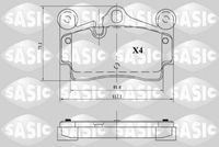 комплект спирачно феродо, дискови спирачки