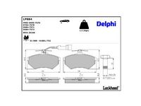 комплект спирачно феродо, дискови спирачки