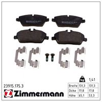 комплект спирачно феродо, дискови спирачки