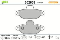 Bremsbelagsatz, Scheibenbremse