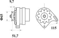 Thumbnail - Dynamo / alternator - MG432 - MAHLE