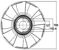 Thumbnail - Koelventilatorwiel - CFW53000P - MAHLE