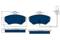 Bremsbelagsatz, Scheibenbremse