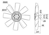 Thumbnail - Koelventilatorwiel - CFF434000S - MAHLE