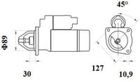 Thumbnail - Startmotor / starter - MS287 - MAHLE