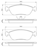 комплект спирачно феродо, дискови спирачки