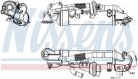 NISSENS Koeler, uitlaatterugvoering 8