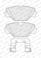 Bremsbelagsatz, Scheibenbremse