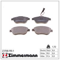 комплект спирачно феродо, дискови спирачки