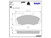 комплект спирачно феродо, дискови спирачки