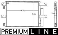 Thumbnail - Condensor, airconditioning - AC549000P - MAHLE