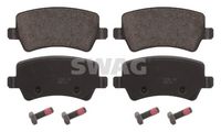 Комплект спирачно феродо, дискови спирачки 50 91 6625 SWAG