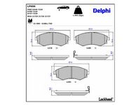 комплект спирачно феродо, дискови спирачки
