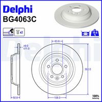 Disc frana DELPHI, Cod: BG4063C