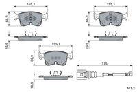 комплект спирачно феродо, дискови спирачки