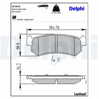 Bremsbelagsatz, Scheibenbremse