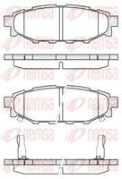 комплект спирачно феродо, дискови спирачки
